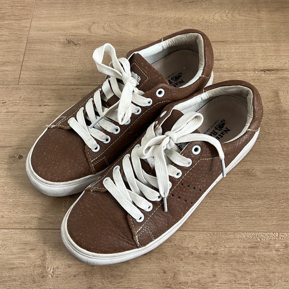 Brown Leather Sneakers - Roots - Picture 2 of 4